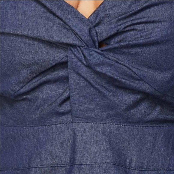 Denim Knot Jumpsuit - Picture 3 of 4